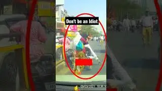 Don't be an Idiot use Rear view mirrors on bike 