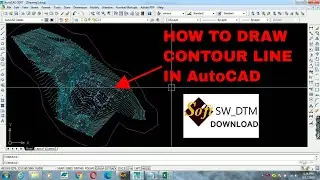 How to draw contour line in AutoCAD||SW DTM||Contour