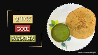 🥬 Quick Gobi Paratha Recipe | Healthy Homemade Breakfast 🌿✨