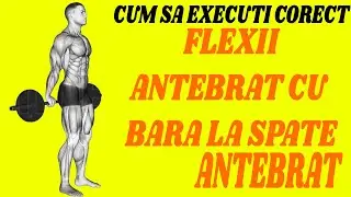 Flexii antebrat cu bara la spate din picioare - Cum sa executi corect !