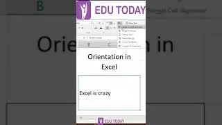 Excel Basic - Orientation in Excel