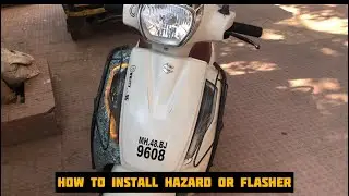 How to install hazard lights ỉn scooters | Flasher light | Access 125