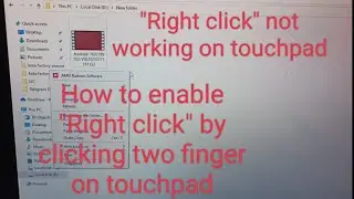 How to enable Right click on Laptop (right click on touchpad) Dell (Right click not working)