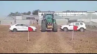 Автопилот Ag Leader в RTK на тракторе John Deere 7830