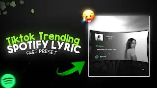 Trending Spotify Lyric Edit xml | XML FILE ALIGHT MOTION ✨🥀