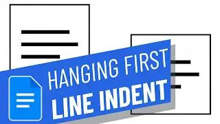 How to Indent Hanging & First Line Indent in google docs