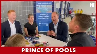 PRINCE OF POOLS! William goes swimming! | HELLO!
