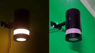 How to make wall decorations Light / Simple Craft Ideas from PVC pipe . Simple Wall Lamp
