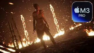 Hellblade: Senua’s Sacrifice on M3 Pro Macbook Pro with CrossOver 23.6 (Apple Game Porting Toolkit)