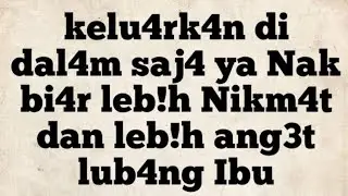 Kisah Nyata || Keluarkan di Dalam Saja Nak Biar Lobang Ibu Lebih Nikmat dan Lebih Anget