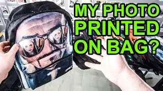 My photo printed on a £23 backpack