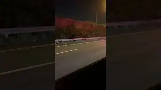 名神高速  トラック火災 梶原トンネル出口
