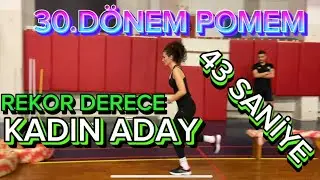 30.DÖNEM POMEM PARKUR KADIN ADAY REKOR DERECE 43 SANİYE #pomem #pomemparkur #sıçramatahtası #güncel