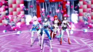 (MMD - Honkai Star Rail)EVERGLOW - DUN DUN Ruan Mei March 7th Lingsha Himeko{Motion DL}