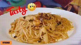 How To Make Seafood Spaghettini | Italian Recipe | Vyroko