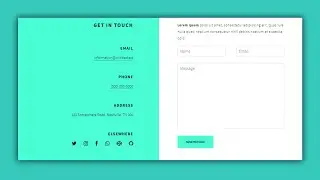 Create a Responsive Contact Form using HTML & CSS Flexbox
