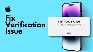 How to Fix Verification Failed This Apple ID is not active