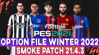 Smoke Patch Winter Transfer eFootball PES 2021 SEASON UPDATE 2021-2022 Save Data