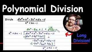 Polynomial Long Division with a Trinomial Divisor with a Remainder