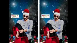 Christmas photo editing christmas photo editing in picsart merry christmas manipulation editing|
