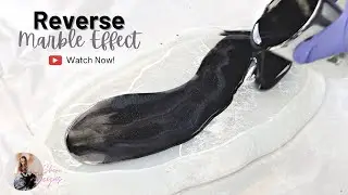 NEW RESIN Technique Reverse MARBLE Effect