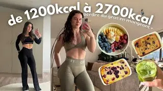 JE MANGE 2700kcal POUR PERDRE DU GRAS｜augmenter son métabolisme facilement :)