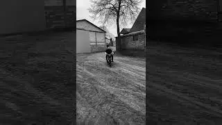Old School motorcycle in Poland