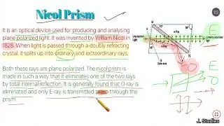 Nicol Prism (Construction & Working) || Waves and optics || B.Sc. 2nd year