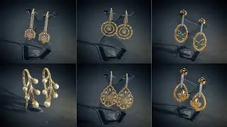 Latest Gold And Diamond earrings designs with Weight and Price2024 collection | Gold Earrings#indhus