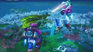 Fortnite Monster (GODZILLA) Vs MECHA Robot Battle!! FULL Film Scene & Buying/Unlocking 'COMBO' Tool