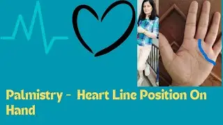 #Palmistry -  Heart Line Position on Saturn mount in Hand (English) #short #video #heart #line