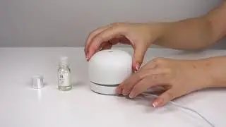 mini portable led fan waterless aroma diffuser