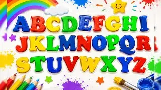 Colourful ABCD Letters | Learn A to Z 