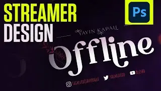 Streamer  Offline Design  - Speed art ( Live Video )