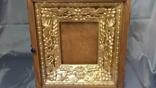 Новый киот из массива дуба для старинного багета