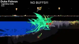 Duke Fishron Legendary mode duo NO POTION BUFFS