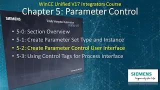 WinCC Unified v17 # 19: Create Parameter RT User Interface 📝 