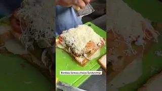 Bombay Samosa Cheese Sandwich🥵 #sandwich #shorts