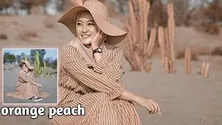 cara edit filter keren orange peach | lightroom mobile