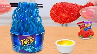 Best Street Food 😍 How to Make Mini Chicken Thighs and Mini Takis Korean Noodles 😍 Mini Yummy