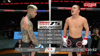 Тарасов vs Ершов / Полный бой / Массовая потасовка / ММА Серия-75