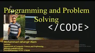 1 Introduction To Programming and Problem Solving