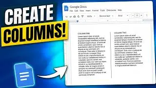 How To Create Columns In Google Docs