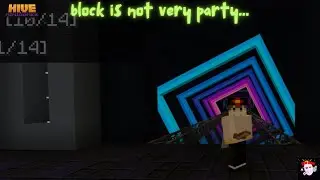 Playing BLOCK PARTY On The MINECRAFT HIVE, it isnt fun...