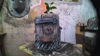 Цветочний горшок із цемента