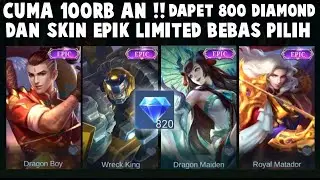 CUMA 100 RIBUAN DAPET SKIN EPIK LIMITED + 800 DIAMOND !! TIPS HEMAT SKIN EPIK LIMITED BEBAS PILIH