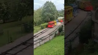 The hill top train passing point at Legoland Windsor