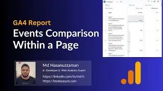 How to Compare Events Within a Page for GA4 report