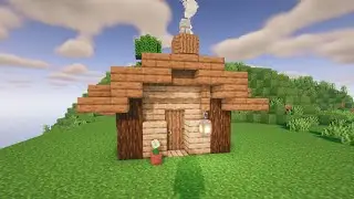 How to Build a Small Starter House in Minecraft #1
