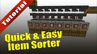 Easiest Auto ITEM-SORTER /MINECRAFT/